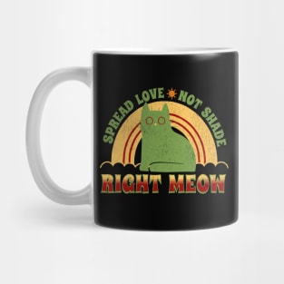 Spread Love Pawsitive Vibes Cat Mug